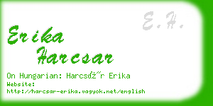 erika harcsar business card